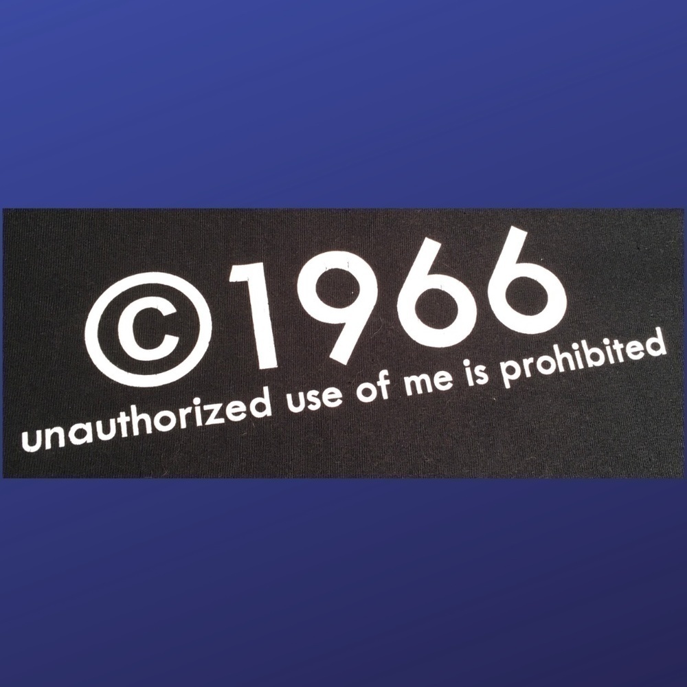 1966 UNAUTHORIZED USE Novelty Humor Tee Shirt, BLACK/WHITE, Men’s Size 2XL, NWOT - Picture 1 of 9